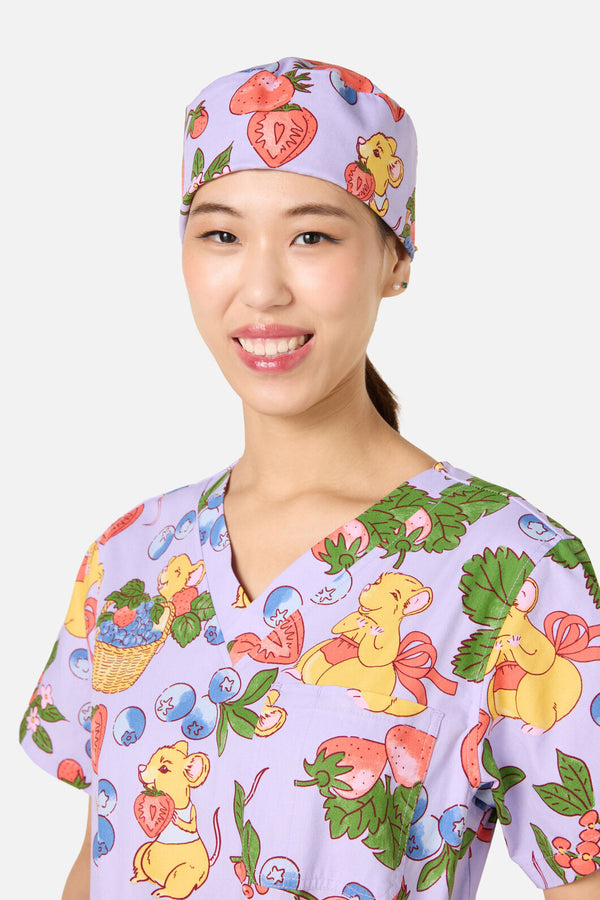 Scrubs With Love - Hamper Mouse Scrub Hat - lilac