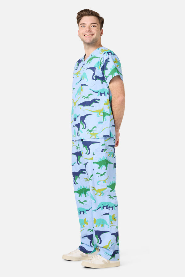Scrubs With Love - Dino Pod Scrub Set - blue