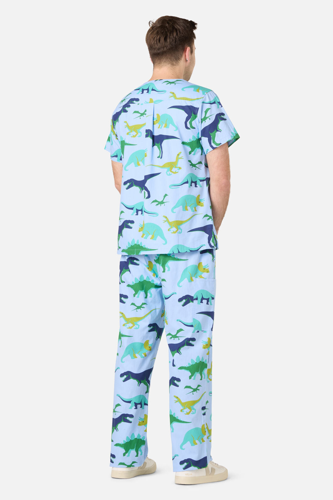 Scrubs With Love - Dino Pod Scrub Set - blue