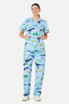 Scrubs With Love - Dino Pod Scrub Set - blue