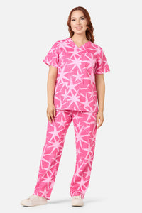Scrubs With Love - Celestial Scrub Set - pink