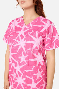 Scrubs With Love - Celestial Scrub Set - pink
