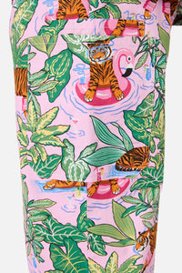 Scrubs With Love - Tiger Cocktail Party Scrub Set - pink