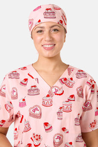 Scrubs With Love - Cake Party Scrub Hat - pink