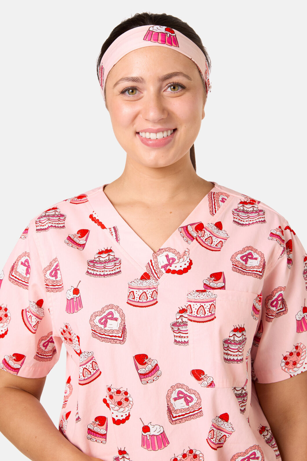 Scrubs With Love - Cake Party Scrub Headband - pink