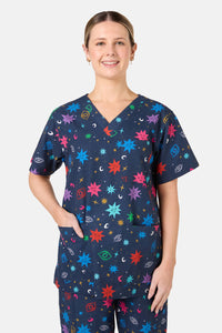 Scrubs With Love - Intergalactic Scrub Set - midnight