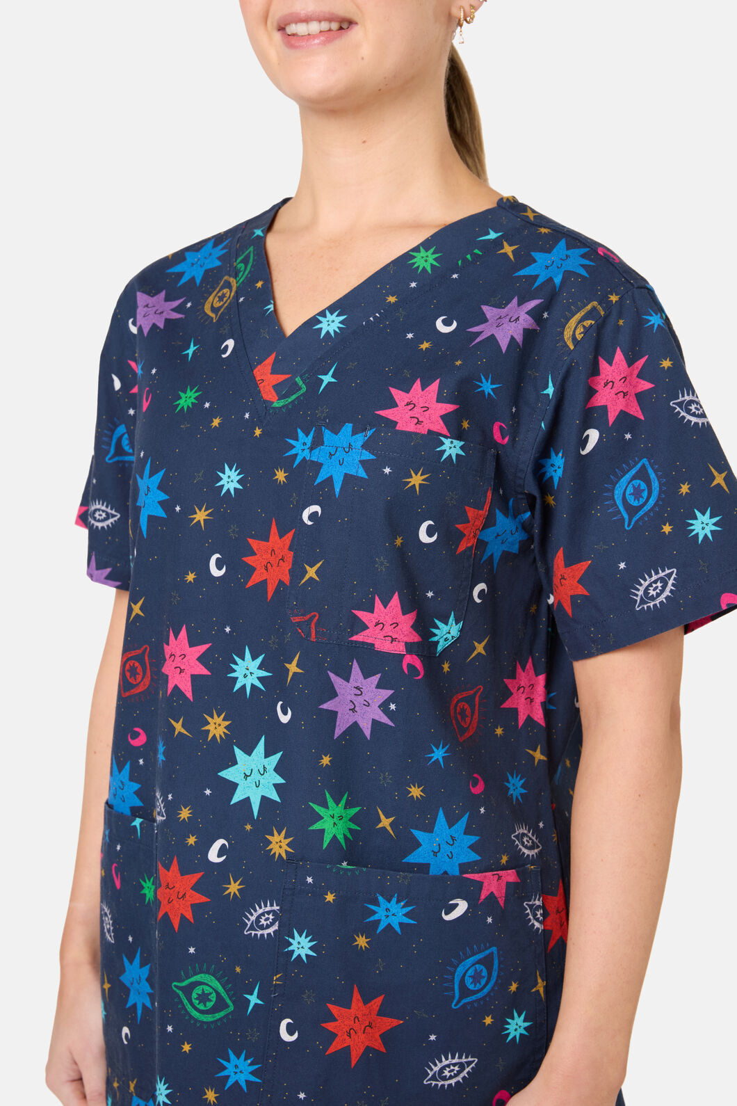 Scrubs With Love - Intergalactic Scrub Set - midnight