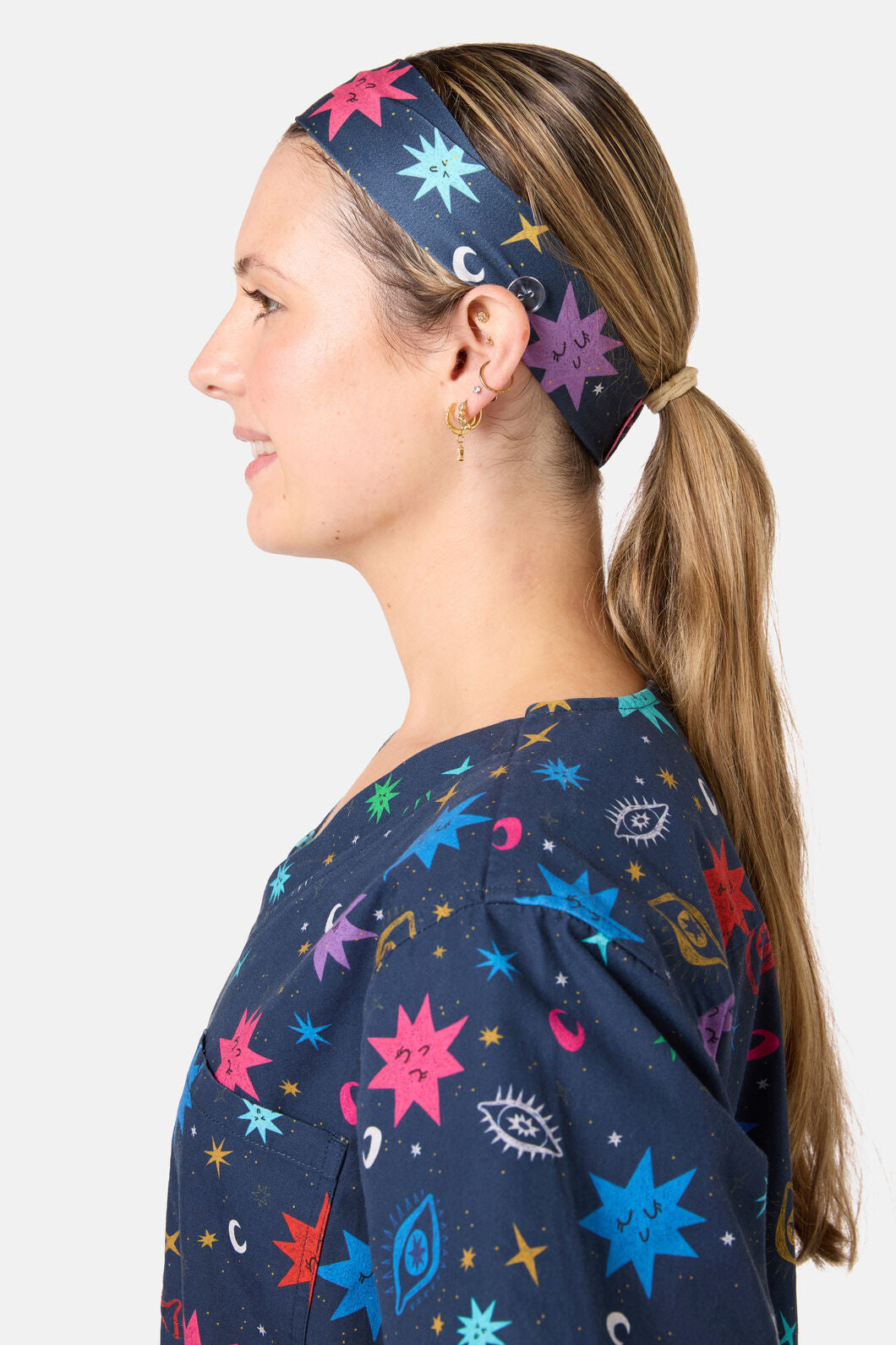 Scrubs With Love - Intergalactic Scrub Headband - midnight