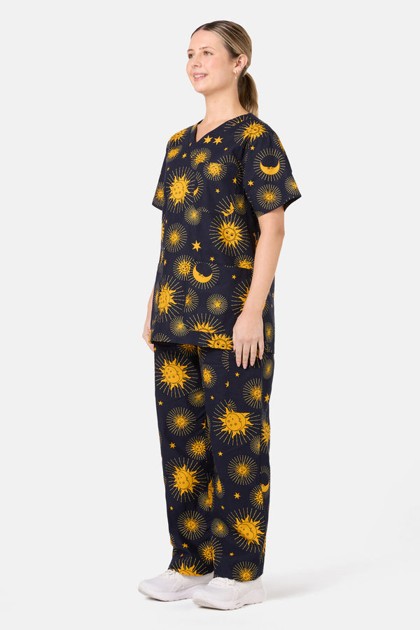 Scrubs With Love - Ethereal Sky Scrub Set - navy