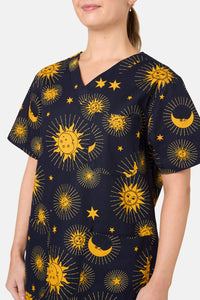 Scrubs With Love - Ethereal Sky Scrub Set - navy