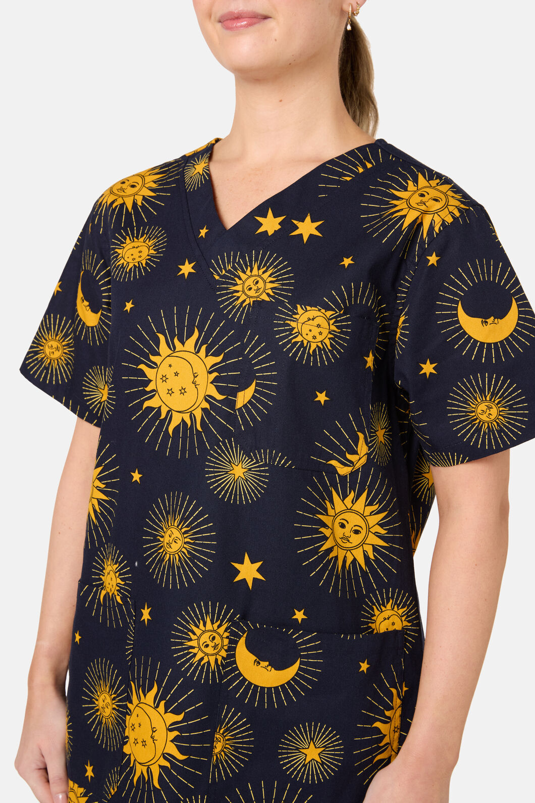 Scrubs With Love - Ethereal Sky Scrub Set - navy