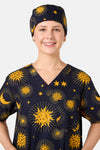 Scrubs With Love - Ethereal Sky Scrub Hat - navy