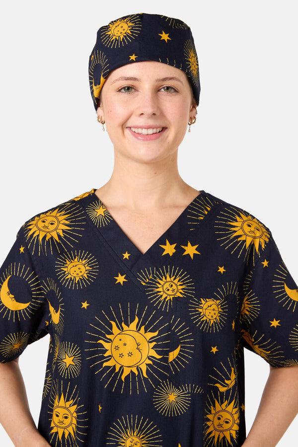 Scrubs With Love - Ethereal Sky Scrub Hat - navy