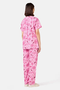 Scrubs With Love - Spooky Season Scrub Set - pink