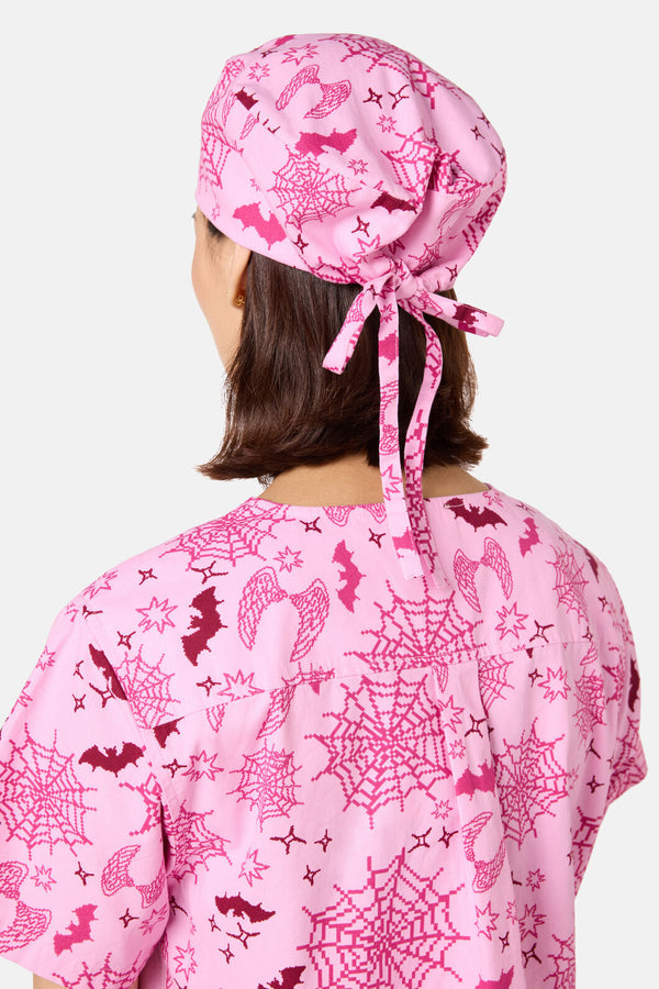 Scrubs With Love - Spooky Season Scrub Hat - pink