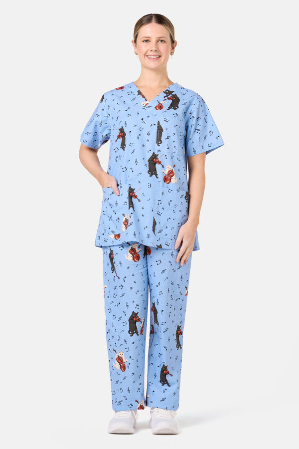 Scrubs With Love - Melodic Scrub Set - light-blue