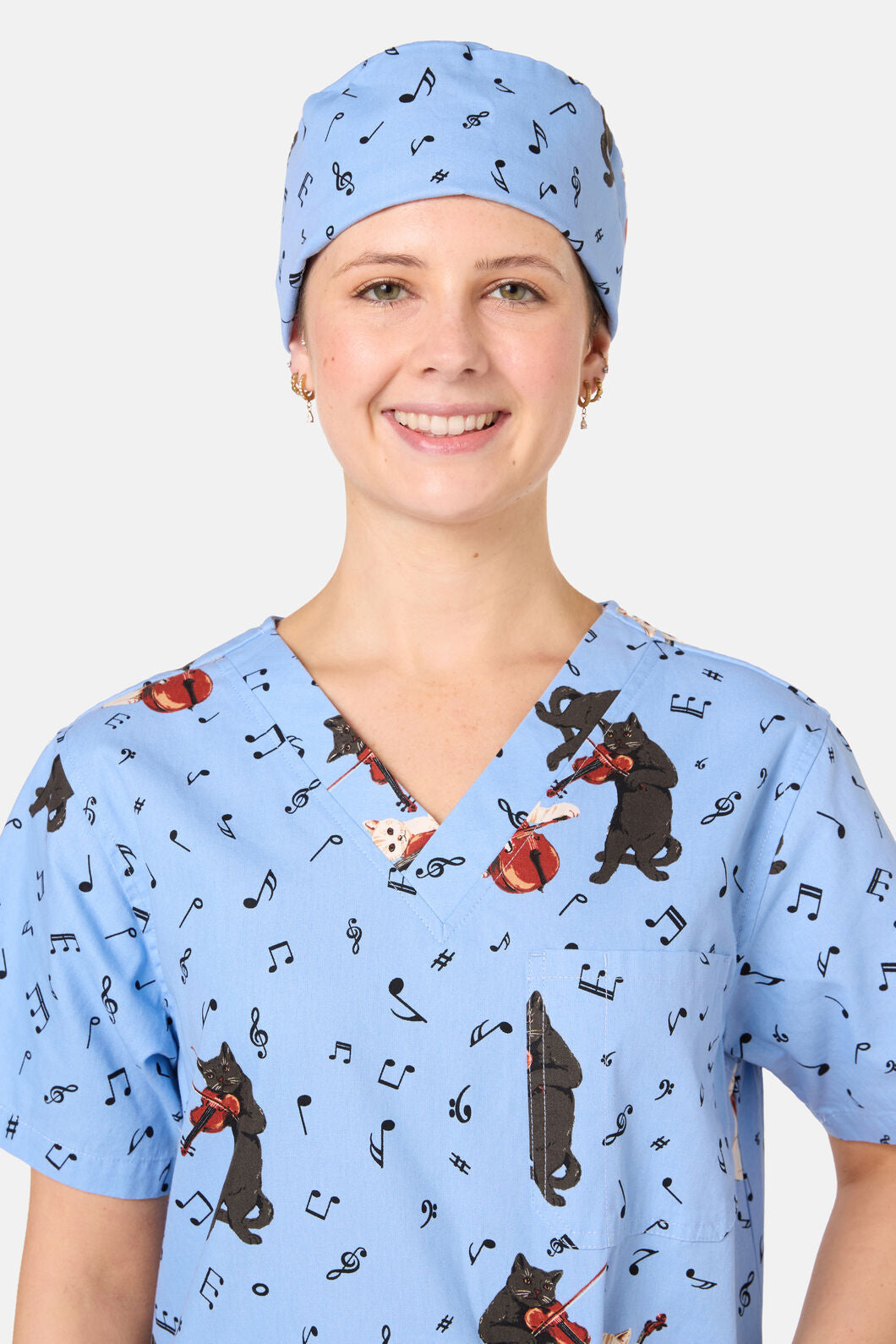 Scrubs With Love - Melodic Scrub Hat - light-blue