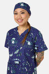 Scrubs With Love - Nocturnal Scrub Hat - navy