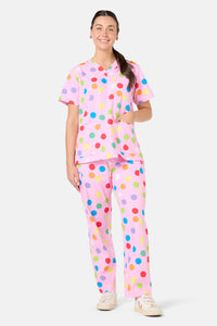 Scrubs With Love - Confetti Scrub Set - pink