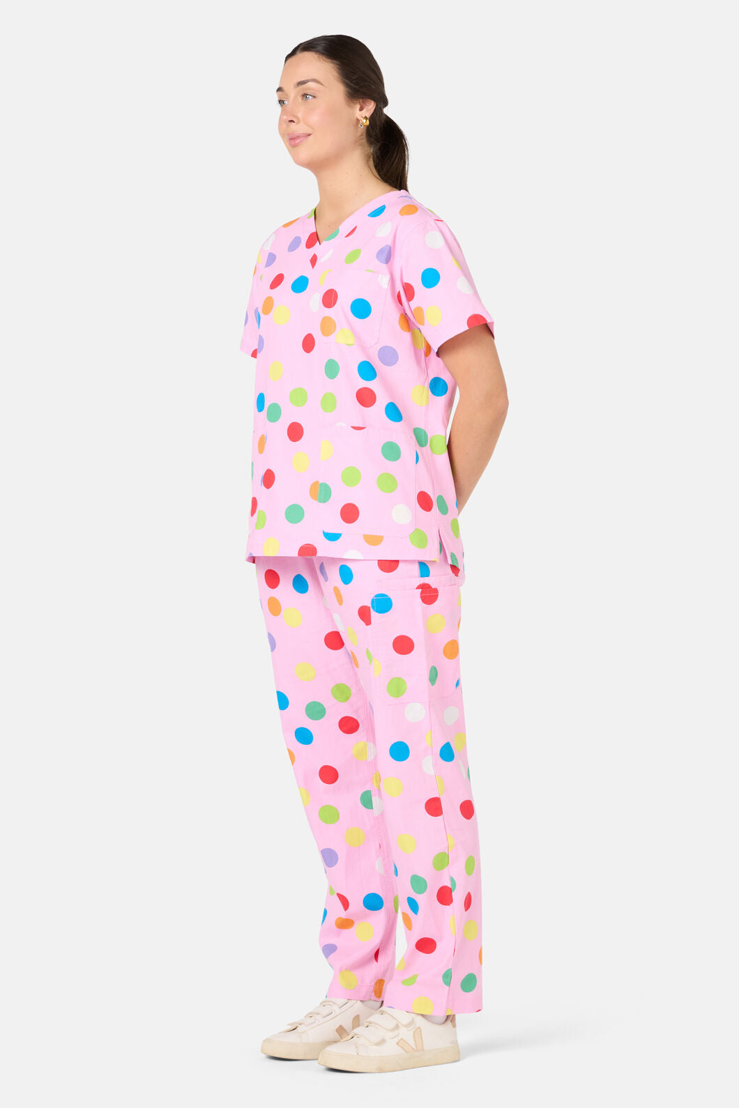 Scrubs With Love - Confetti Scrub Set - pink