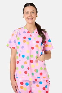 Scrubs With Love - Confetti Scrub Set - pink