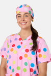Scrubs With Love - Confetti Scrub Hat - pink