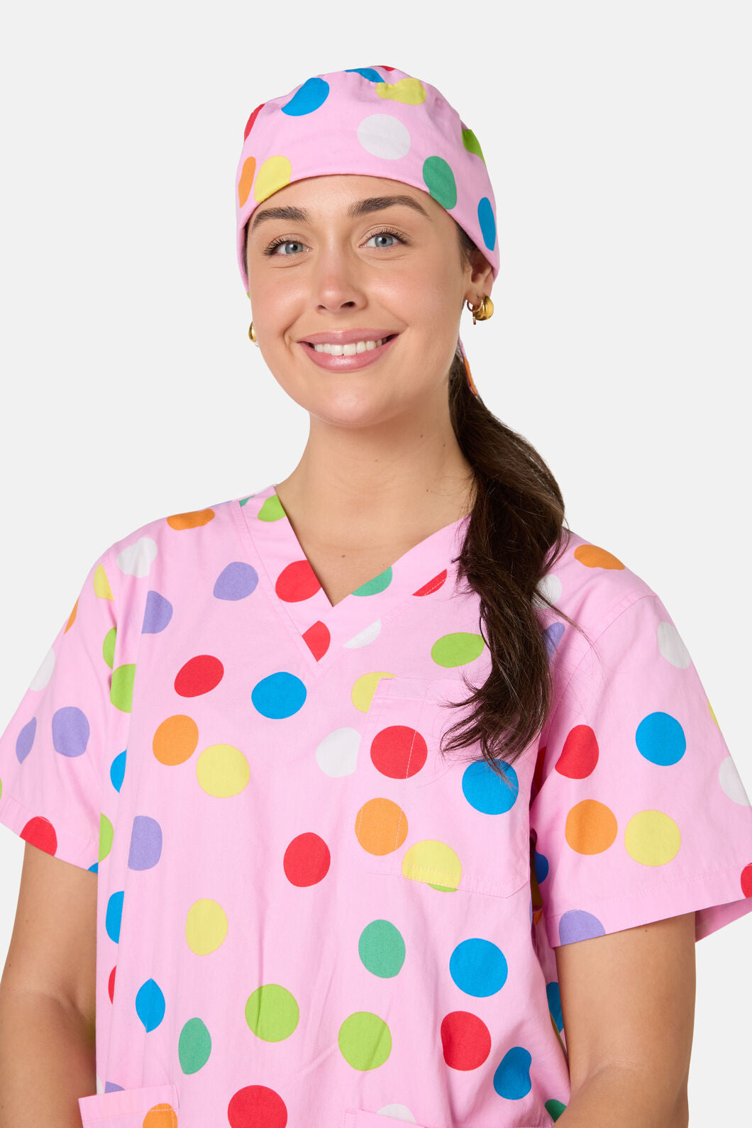 Scrubs With Love - Confetti Scrub Hat - pink