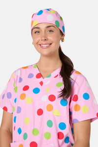 Scrubs With Love - Confetti Scrub Hat - pink
