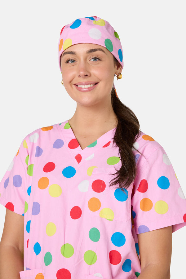 Scrubs With Love - Confetti Scrub Hat - pink