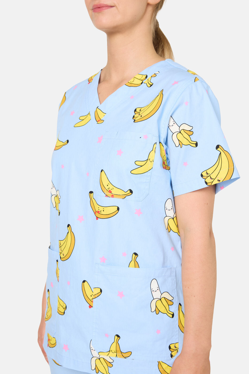 Scrubs With Love - Bananas Scrub Set - light-blue