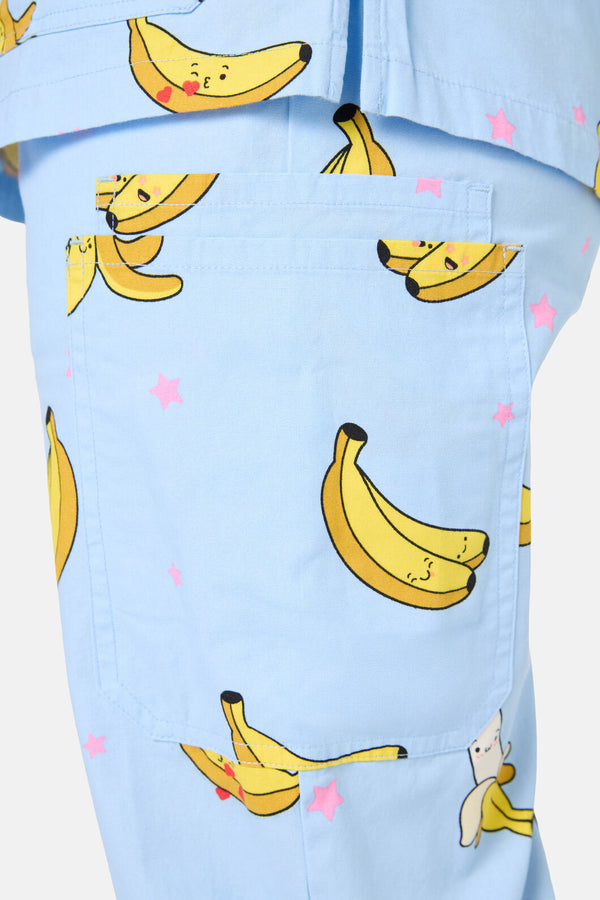 Scrubs With Love - Bananas Scrub Set - light-blue