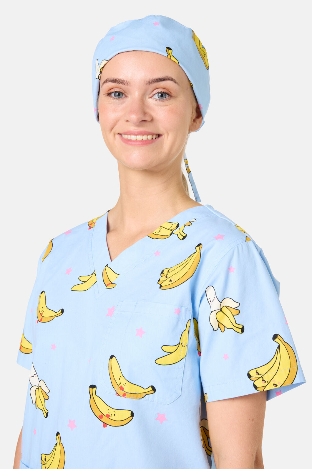 Scrubs With Love - Bananas Scrub Hat - light-blue
