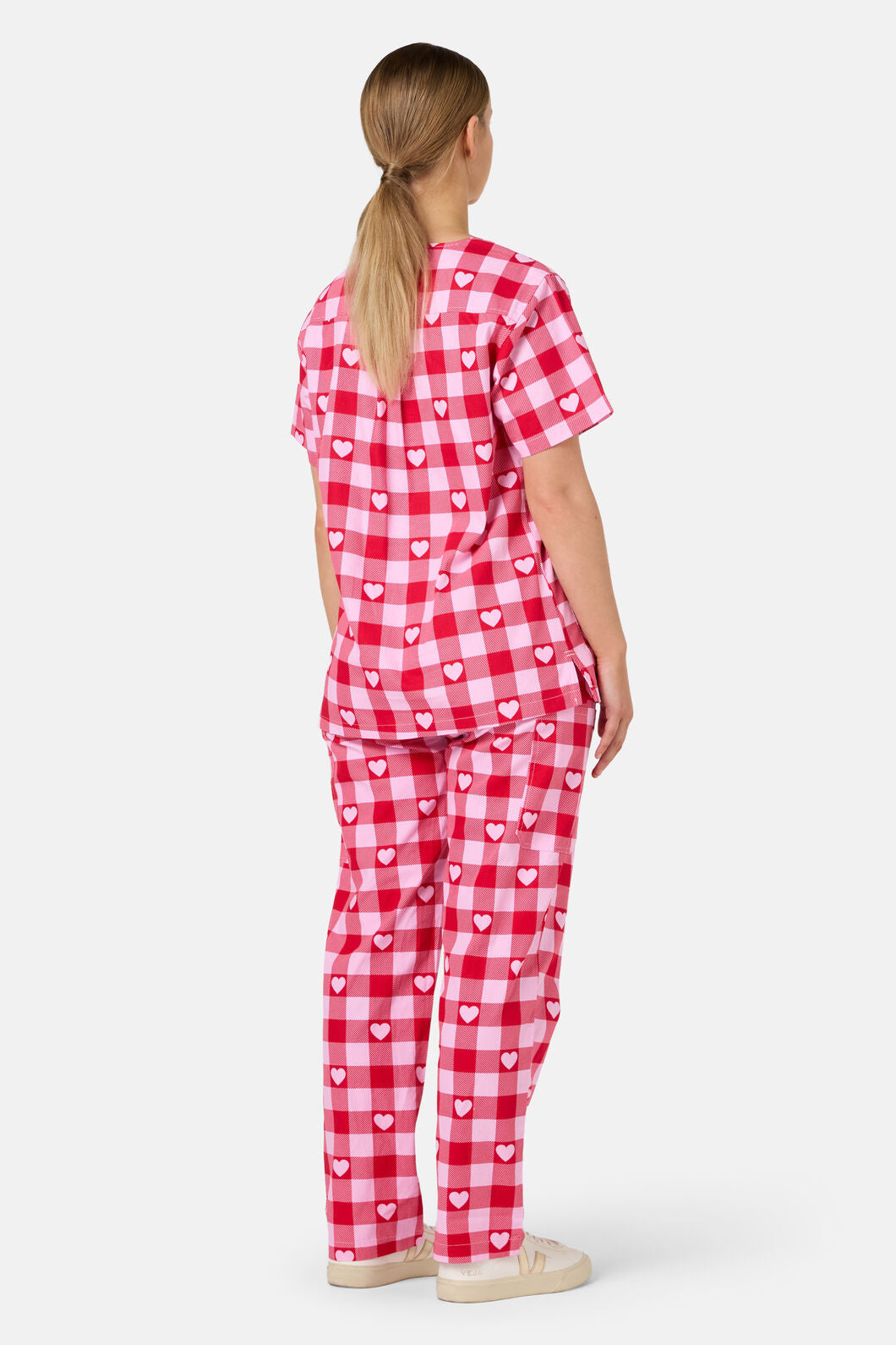 Scrubs With Love - Heartbeat Scrub Set - pink