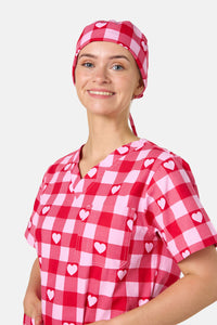 Scrubs With Love - Heartbeat Scrub Hat - pink