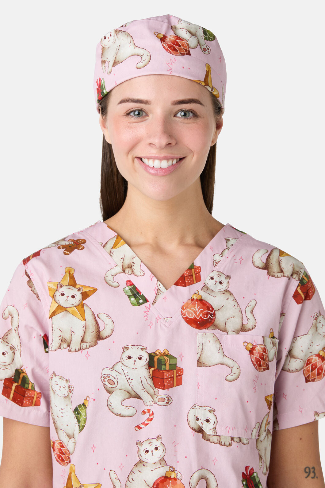 Scrubs With Love - Gift Cats Scrub Hat - pink