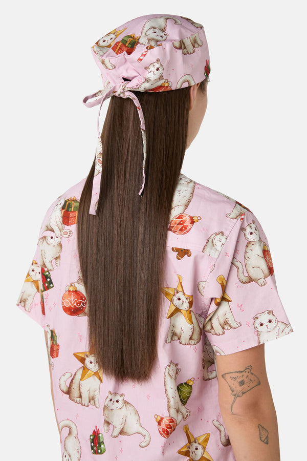 Scrubs With Love - Gift Cats Scrub Hat - pink