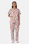 Scrubs With Love - Festive Mice Scrub Set - lilac