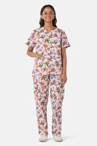 Scrubs With Love - Festive Mice Scrub Set - lilac