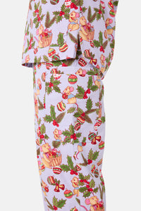 Scrubs With Love - Festive Mice Scrub Set - lilac
