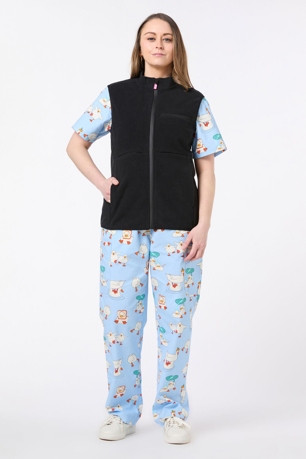 Scrubs With Love - Scrubs Black Polar Fleece Vest - black