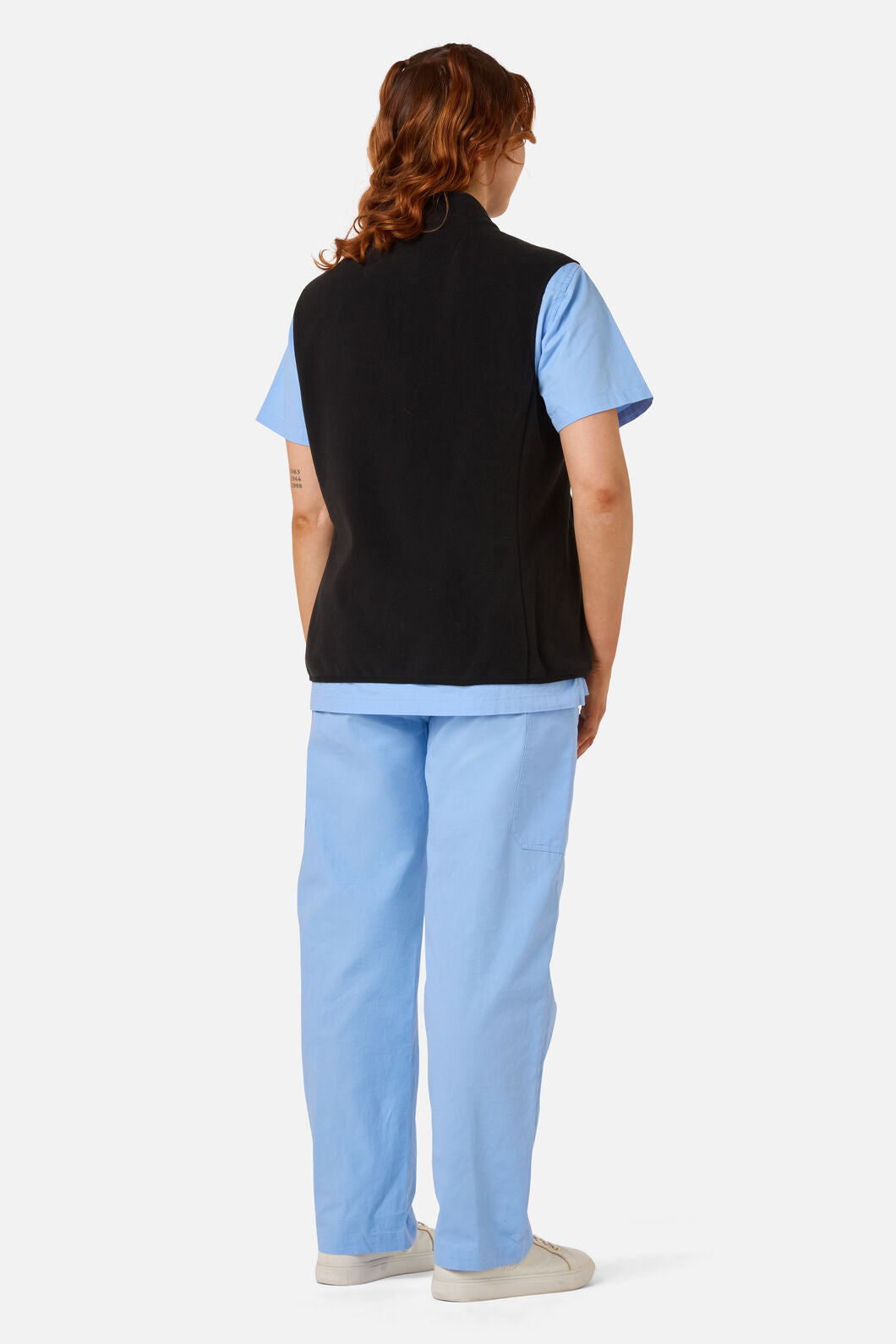 Scrubs With Love - Black Polar Fleece Scrub Vest - black