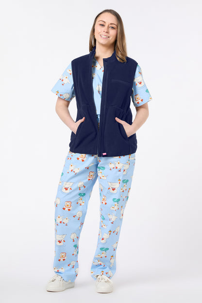 Scrubs With Love - Scrubs Navy Polar Fleece Vest - navy