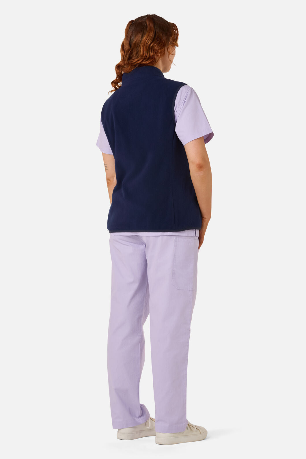 Scrubs With Love - Navy Polar Fleece Scrub Vest - navy