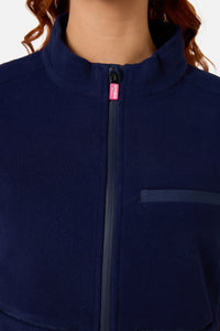 Scrubs With Love - Navy Polar Fleece Scrub Vest - navy