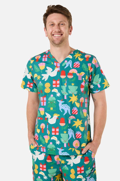 Scrubs With Love - WATTLE & WONDER SCRUB SET - green