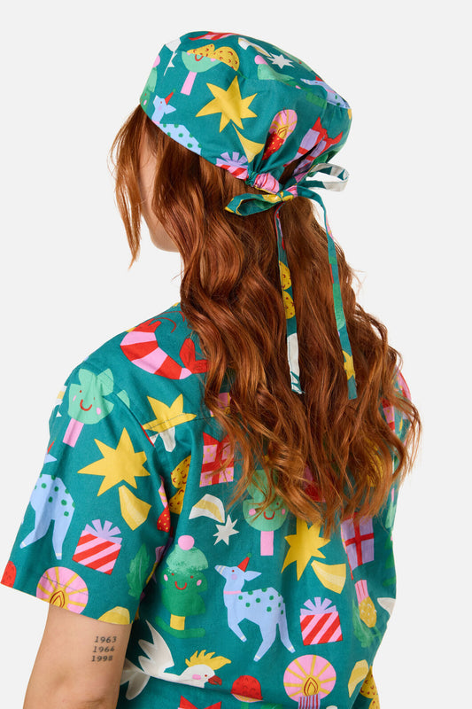 Scrubs With Love - WATTLE & WONDER SCRUB HAT - green