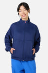 Scrubs With Love - Scrub Womens Navy Zip Up Jacket - navy