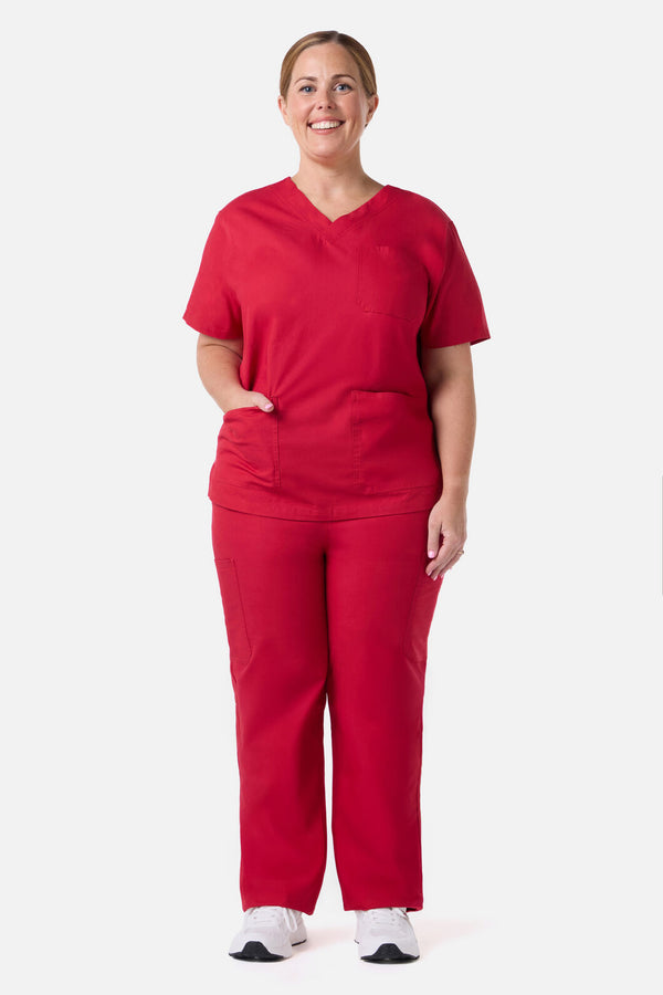 Scrubs With Love - Scrubs with love Red Scrub Set - red