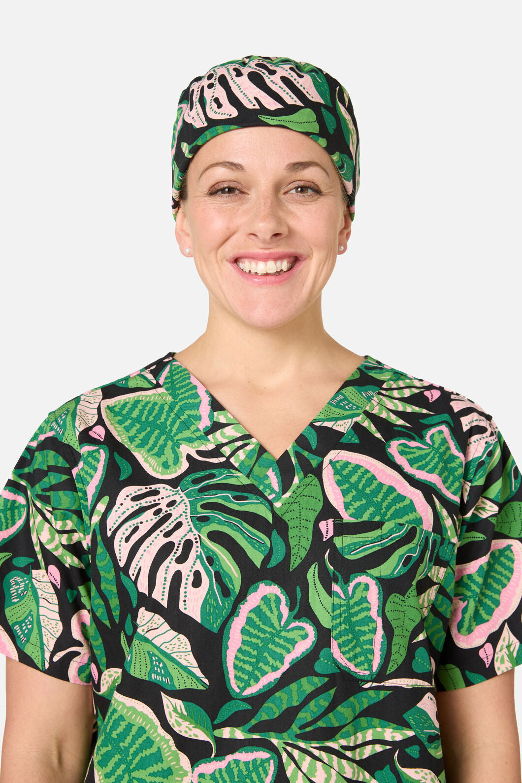 Scrubs With Love - Botanica Blush scrub hat - multi