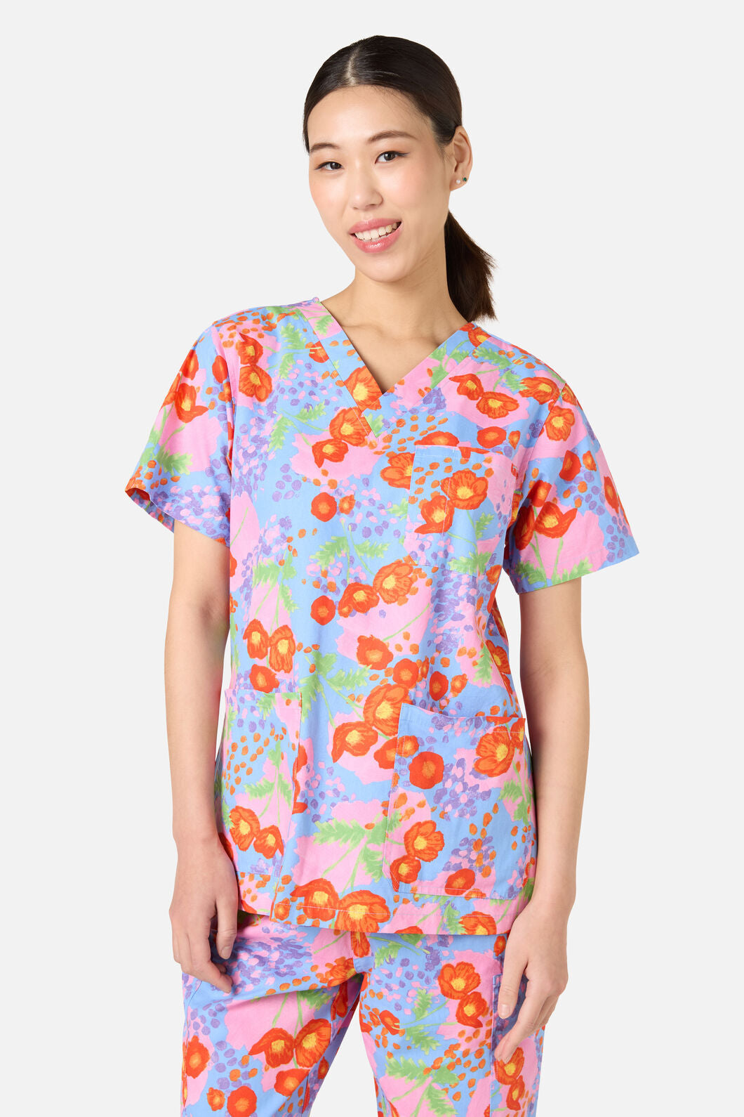 Scrubs With Love - Poppy Dotty Scrub Set - multi